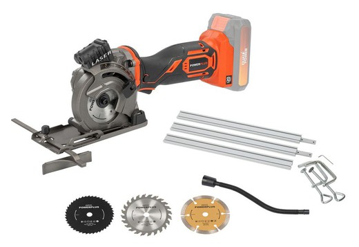 Plunge Saw 20V 89 mm. (Without Battery) PowerPlus Varo