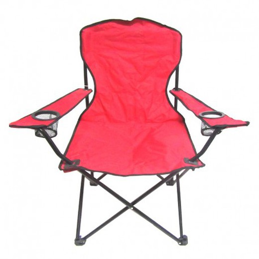 POLYESTER FOLDING CHAIR WITH BACKREST