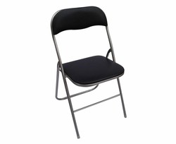Krzesło składane pp / czarny metal