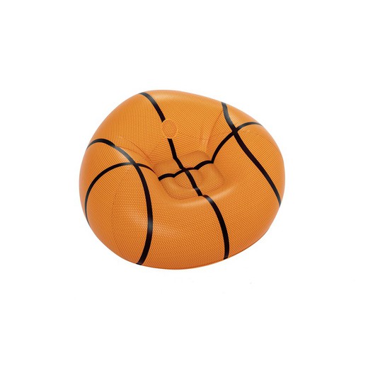 Inflatable armchair in the shape of a bestway basketball ball (114x112x66cm)