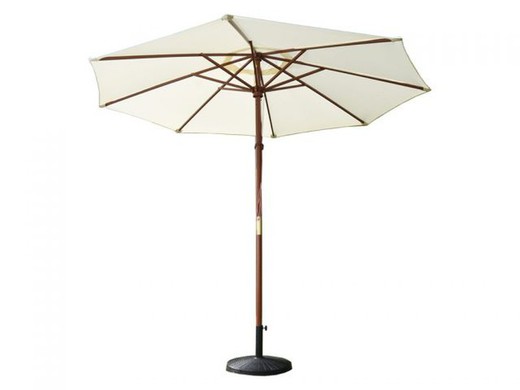 parasol octogonal en bois beige