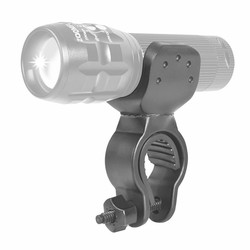 Flashlight holder for bike handlebars