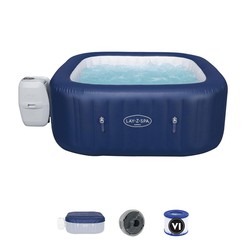 Aufblasbarer Spa Bestway Lay-Z-Spa Hawaii Für 4-6 Personen Quadratisch180x180x71 cm