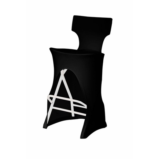 Elastische bekleding voor zwarte Alvarstool-stoelen 51,8 x 56,6 x 104,6 cm