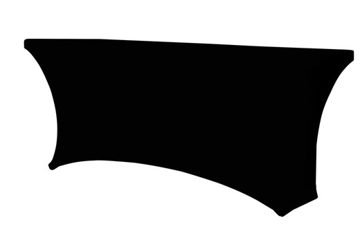 Funda de mesa Zown M183 negra 183 x 46 x 74 cm