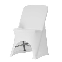 Modello di rivestimento sedia pieghevole bianco: NORMAN elasticizzato