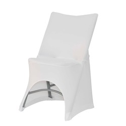 Housse de chaise pliante blanche modèle: Stretch Bradchair