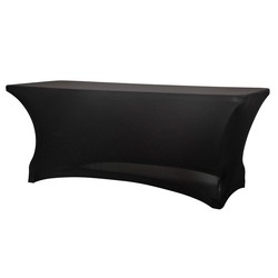 Modelo de capa de mesa retangular preta: Stretch XL4