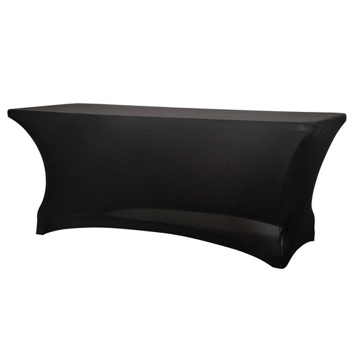 Czarny prostokątny model pokrowca na stół: Stretch XL4