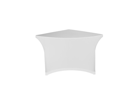 Revêtement élastique pour table angulaire Zown blanc 762x762x76,2cm