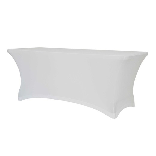 Housse de table élastique XXL200 blanc 198,2x91,4x74,3cm