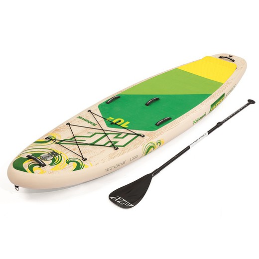Planche Paddle Surf Gonflable Bestway Hydro-Force Kahawai 310x86x15 cm avec Aviron, Pompe et Sac