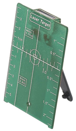 Green target plate with magnet and support foot