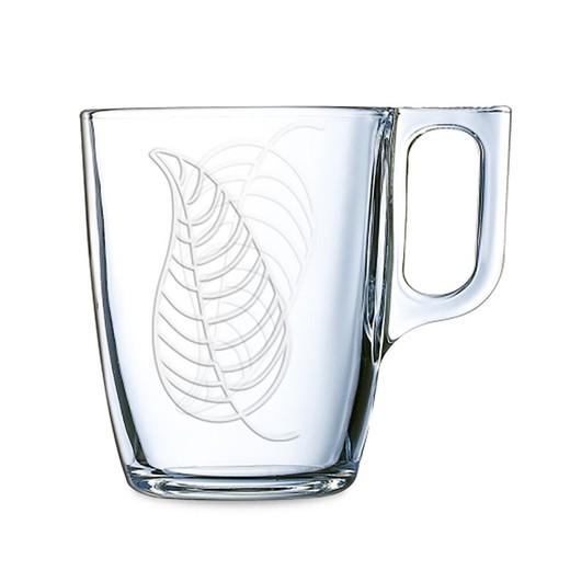 Luminarc Leaves Transparent Glass Mug (25 cl)