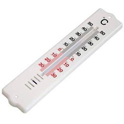 Witte wandthermometer