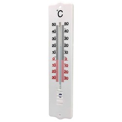 White wall thermometer unit
