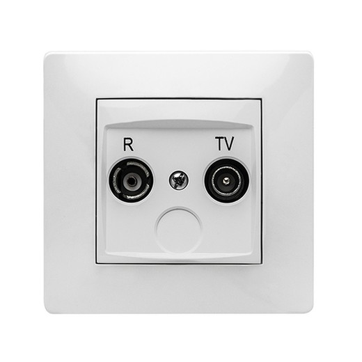 R-TV white socket