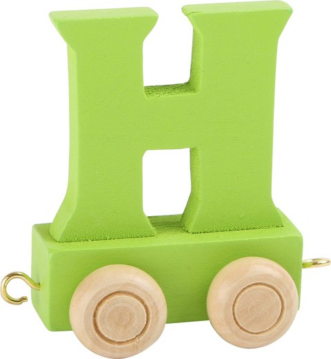 Colorful letters train H