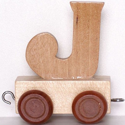 Trenino con lettere in legno Legler
