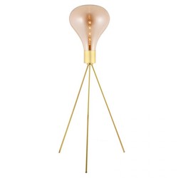 TRIZ - Amber glass floor lamp, Ø 50 x H 160 cm