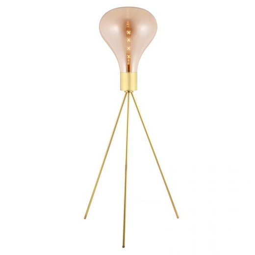 TRIZ - Staande lamp van amberglas, Ø 50 x H 160 cm