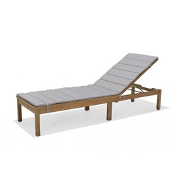 Garden Chillvert Milan Wood Lounge Chair with Wheels 191.10x59.60x86.90 cm