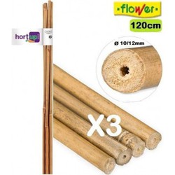Bloem natuur bamboe paal 10-12mm-1.20m