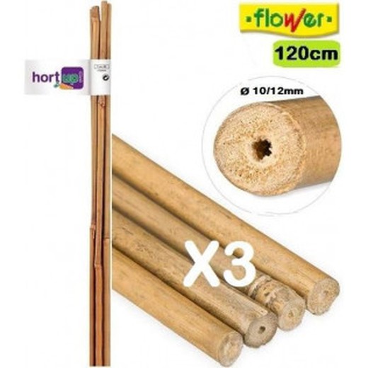 Blomma naturlig bambu påle 10-12mm-1,20m