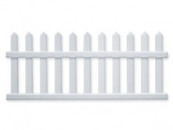 Duramax Picket Fence 5.9ft x 2.5ft x 0.2ft