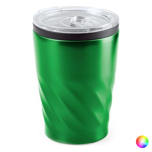 Vaso con Tapa Acero Inoxidable 350 ml