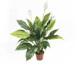 Bougie à vent ou spathiphyllum artificiel 105 cm Catral