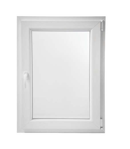 PVC window with double glass 100x80 tilt-and-turn right. Cando 7006 series.