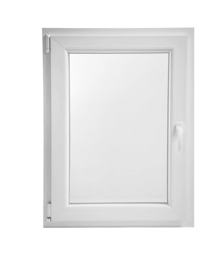 PVC window with double glass 100x80 tilt-and-turn left. Cando 7006 series.