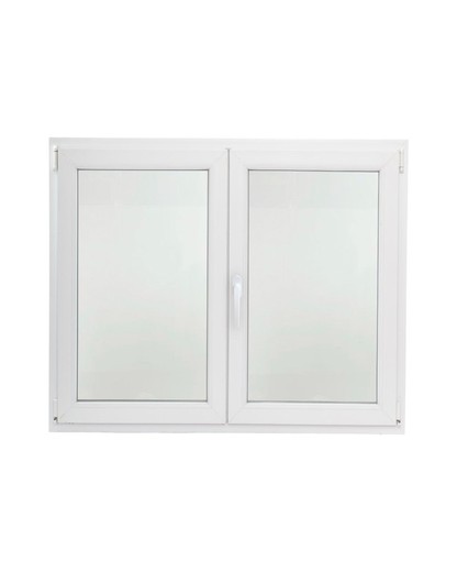 Fenêtre PVC à double vitrage 100x120 oscillo-battante double tôle Cando série 7006