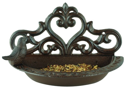 Mangeoire Murale à Oiseaux Décorée BR26 Esschert Design L 12,9 x l 24,2 x H 14,7 cm