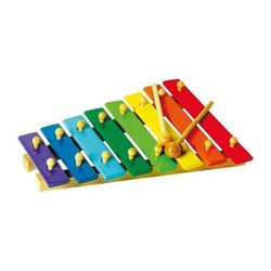 Veelkleurige xylofoon 8 noten kleine voet