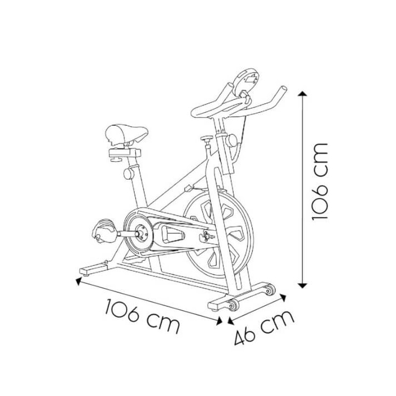 Vélo d'exercice rotatif Keboo série 700 avec volant d'inertie de