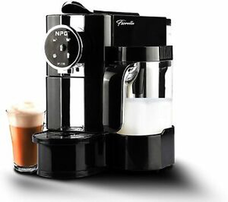 Machine à Expresso 20 Bars Cafetière 2 En 1 Compatibles avec les Nespresso Capsule et le Café Moulu 8501 Machine à Cafe Latte et Cappuccino avec Mousseur à Lait et Réservoir d'eau Amovible de 1,5 L 