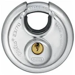 Abus Diskus hængelås serreta nøgle 70 mm blister 23/70 B
