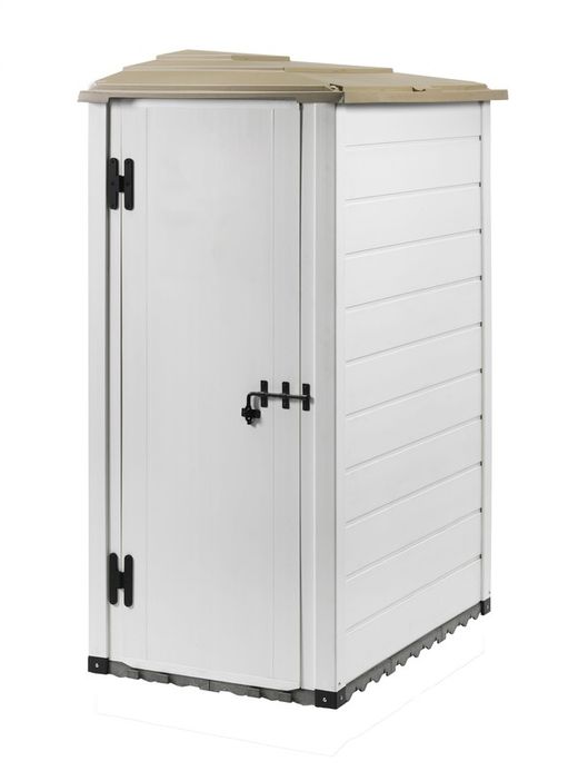 Tuscany Evo 100 Pagoda resin shed with Reversible door 88 x 132 x 195 cm.
