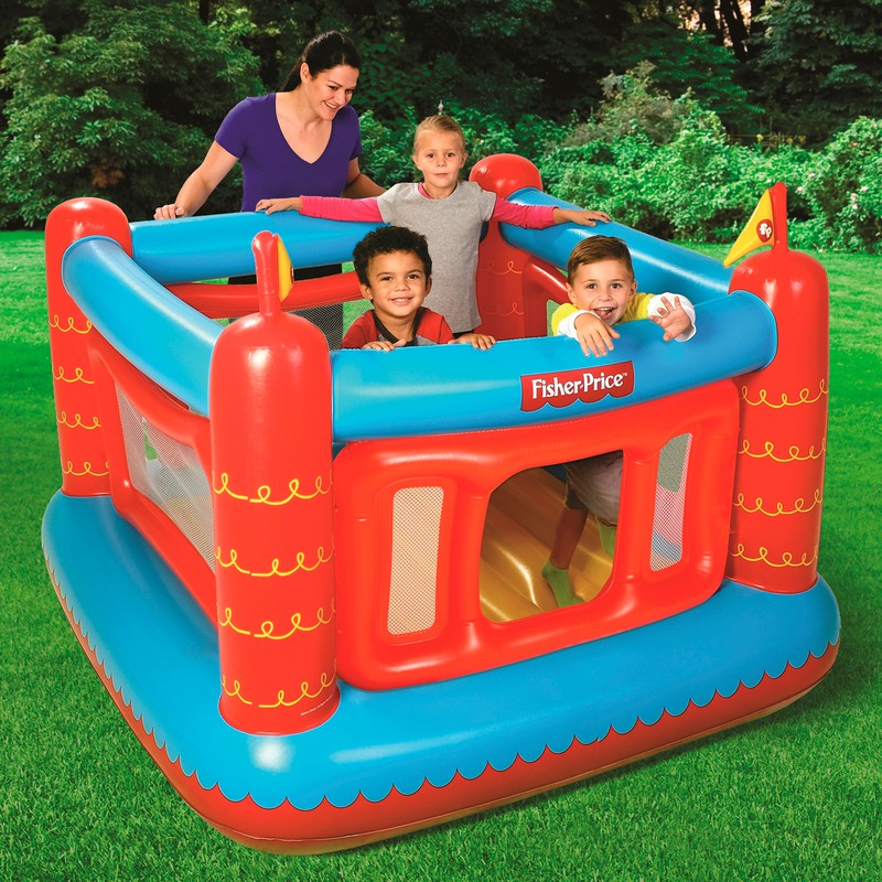 Bestway Castello gonfiabile per bambini Fisher Price gioco da interno e  giardino