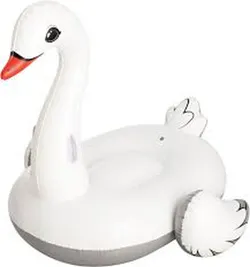 Cygne gonflable pour adulte avec poignées 196 x 174 cm.