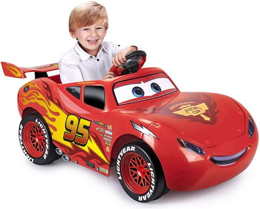 Voiture à Batterie 1 Place Cars 2 Flash McQueen Feber 111 x 56 x 52 cm