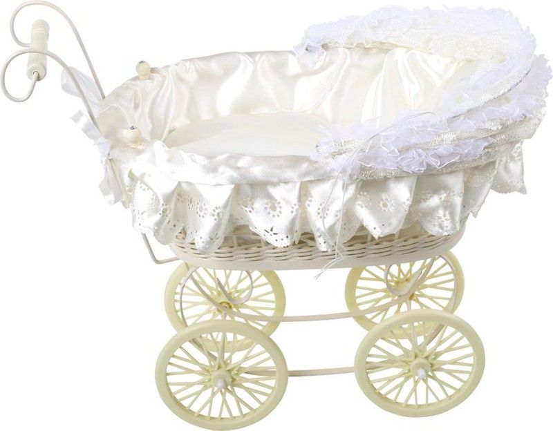 Cochecito de Muñecas Blanco con punta Cochecito de Muñecas Blanco con punta