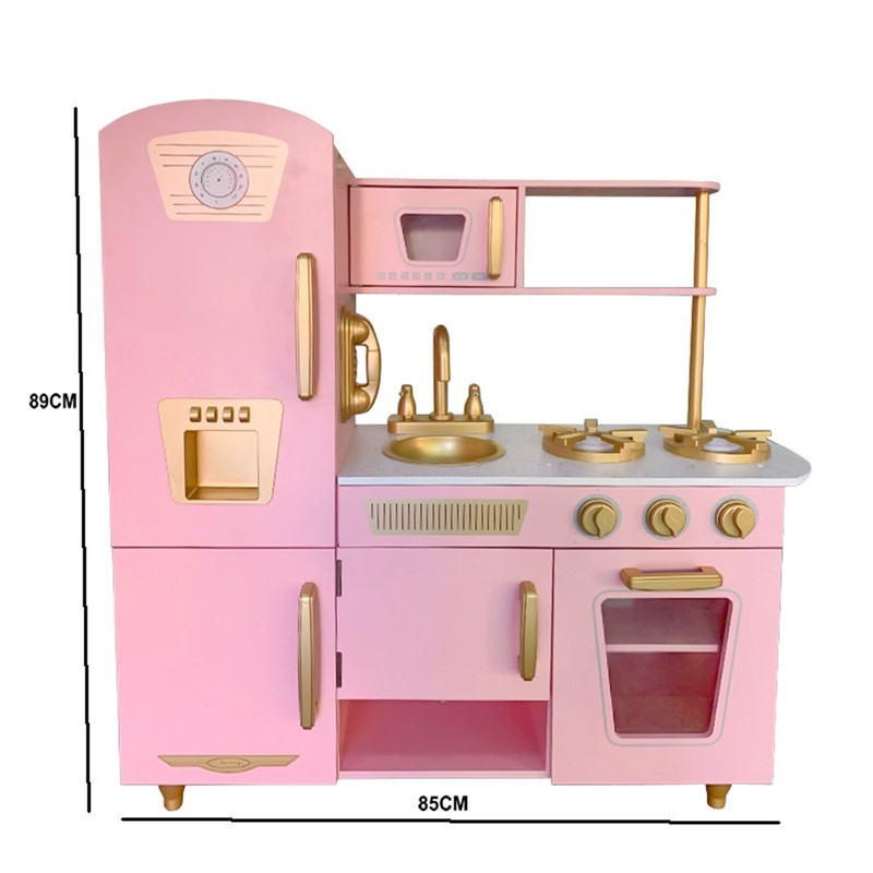 Cucina per Bambini in Legno Leire Pink Outdoor Toys 85x33x89 cm