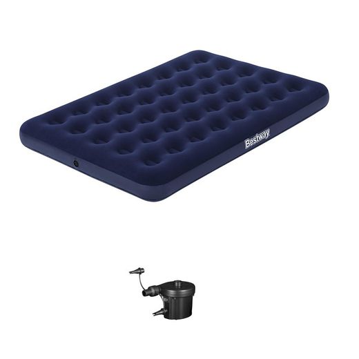 Materasso gonfiabile matrimoniale Bestway 191x137x22 cm con gonfiatore elettrico