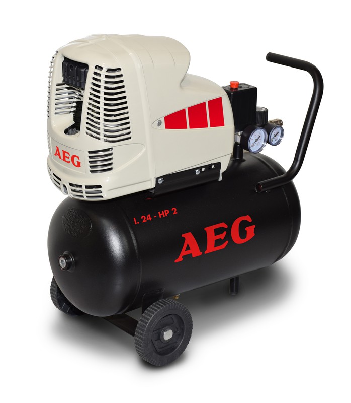 Compressore d'aria AEG 25 l. 2 cv 8 bar 610x310x580 mm