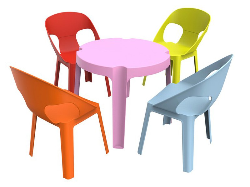 KidKraft® Ensemble table 2 chaises enfant bois, blanc/rose 26165