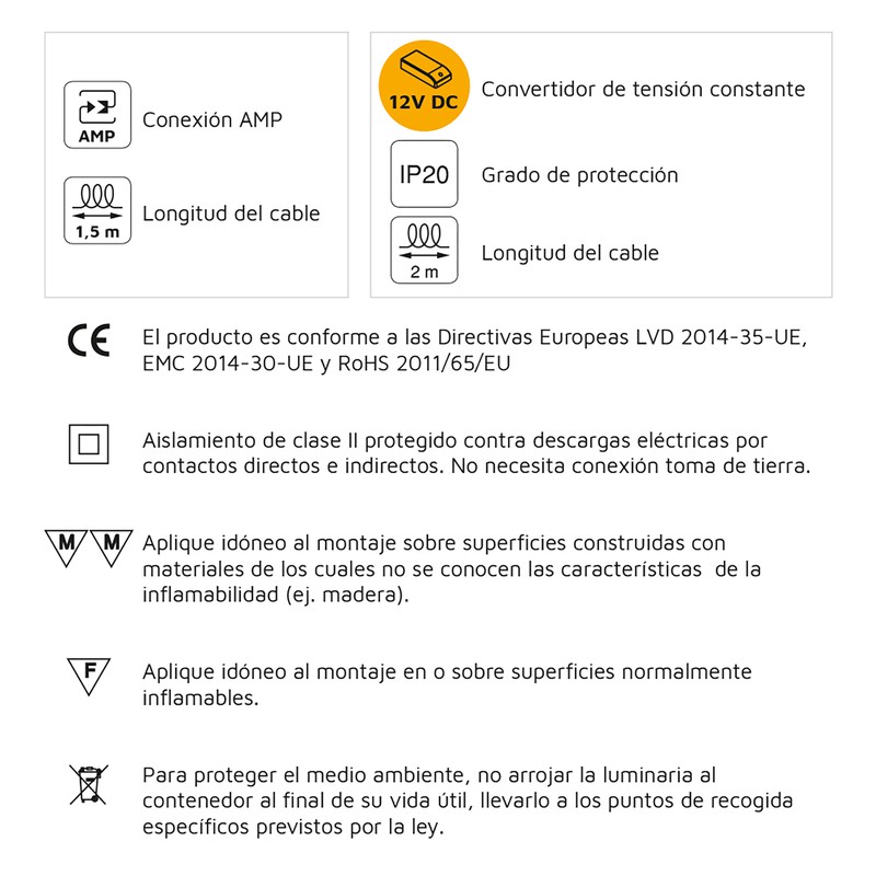 Connettore rotondo Emuca, da incasso nel mobile, 2 ingressi USB, D. 37 mm,  Plastica, Nero — Brycus