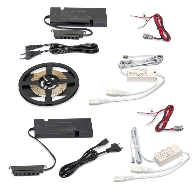 Emuca Transformateur de courant pour lumières LED (12V DC), Puissance 15W,  Plastique — BRYCUS